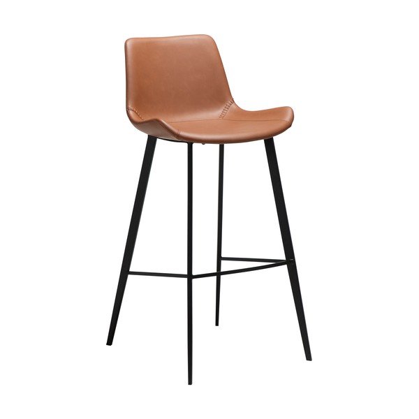 Scaun de bar maro coniac (înălțime șezut 74,5 cm) Hype – DAN-FORM Denmark