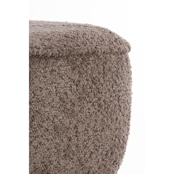 Taburet maro cu tapițerie din stofă bouclé Leyla – Light & Living-image-1