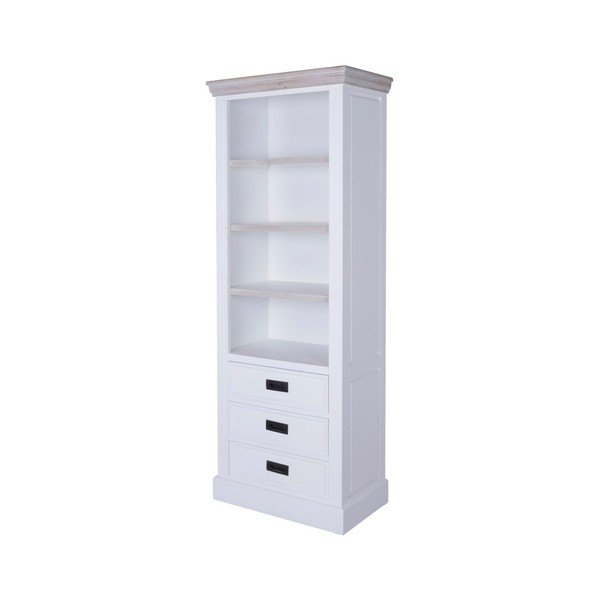 Bibliotecă 3 sertare din lemn Paulownia Canett Florenzio-image-1