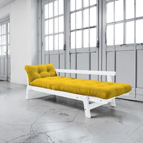 Canapea extensibilă Karup Step White/Amarillo-image-3