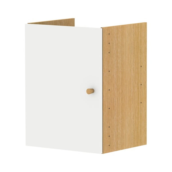 Modul cu uși pentru sistem de rafturi modulare alb 33x43,5 cm Z Cube - Tenzo