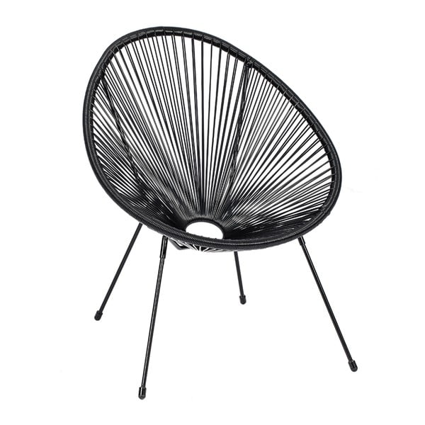 Fotoliu de grădină negru din metal/din plastic Avocado Comfort – Bonami Selection-image-3