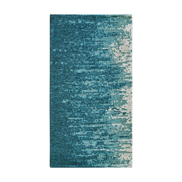 Covor tip traversă albastru lavabil 55x115 cm Tamigi Azzurro – Floorita