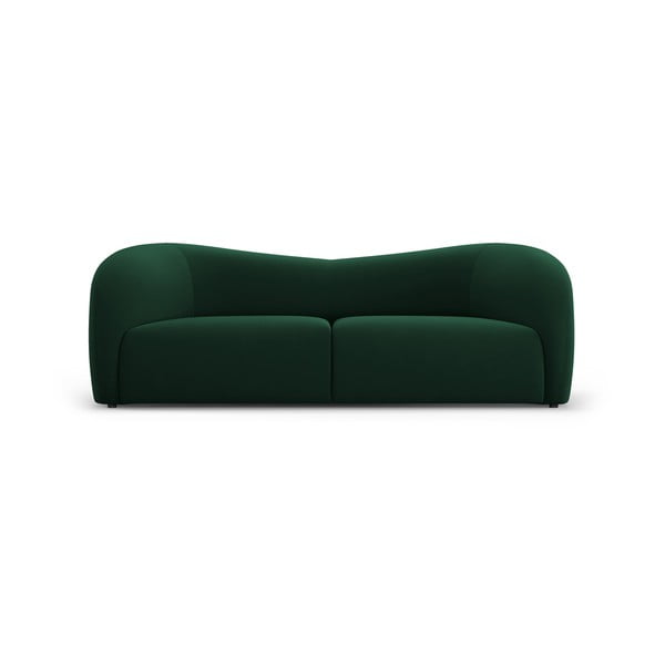 Canapea verde-închis cu tapițerie din catifea 197 cm Santi – Interieurs 86