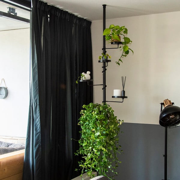 Suport telescopic pentru flori Esschert Design, lungime 210 - 301 cm, negru-image-1