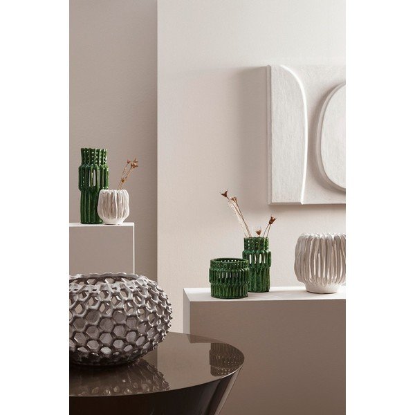 Vază crem din ceramică lucrată manual (înălțime 17 cm) Naoko – Bizzotto-image-2