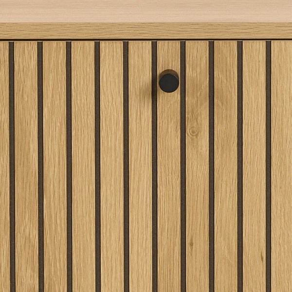 Pantofar în culoare naturală cu deschidere înclinată cu aspect de lemn de stejar 72x43x17 cm Albany  – Actona-image-4