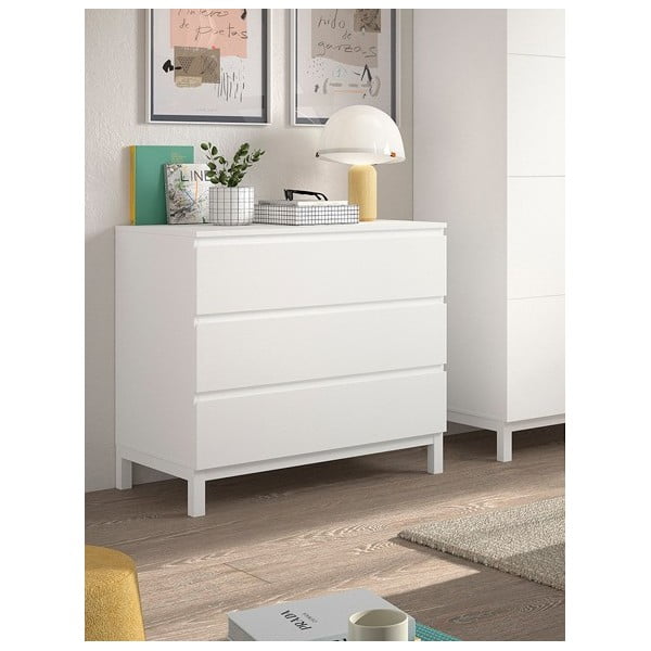 Comodă de copii albă 99x89x57 cm Eva – Vipack-image-1