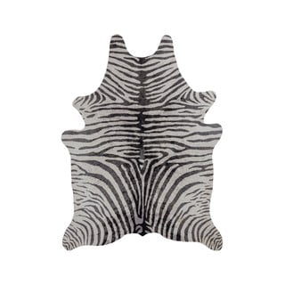 Blană alb/neagră sintetică 195x155 cm - Flair Rugs