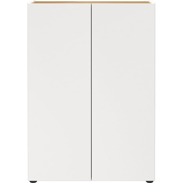 Dulap alb cu aspect de lemn de stejar 74x105x33 cm Alviano – Germania-image-4