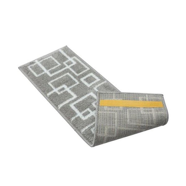 Covorașe pentru scări gri 13 buc. 22x73 cm Geometric – Mila Home