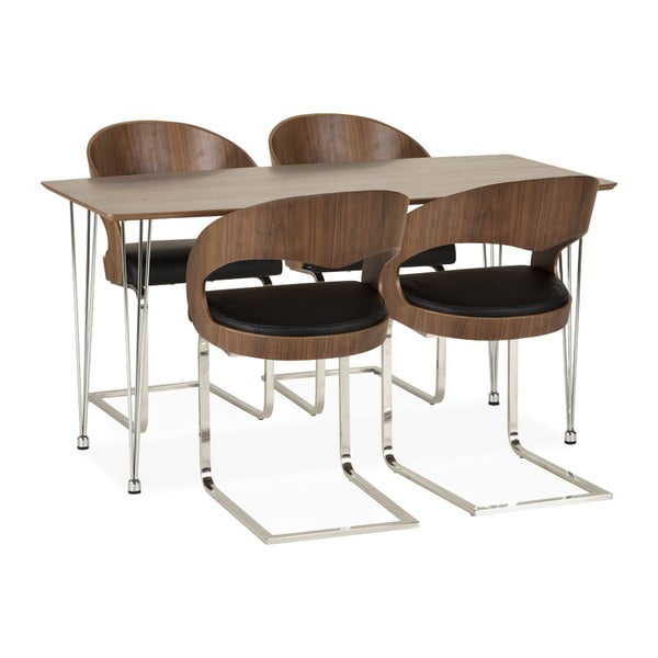 Scaun din lemn de nuc Kokoon Design Mona-image-2