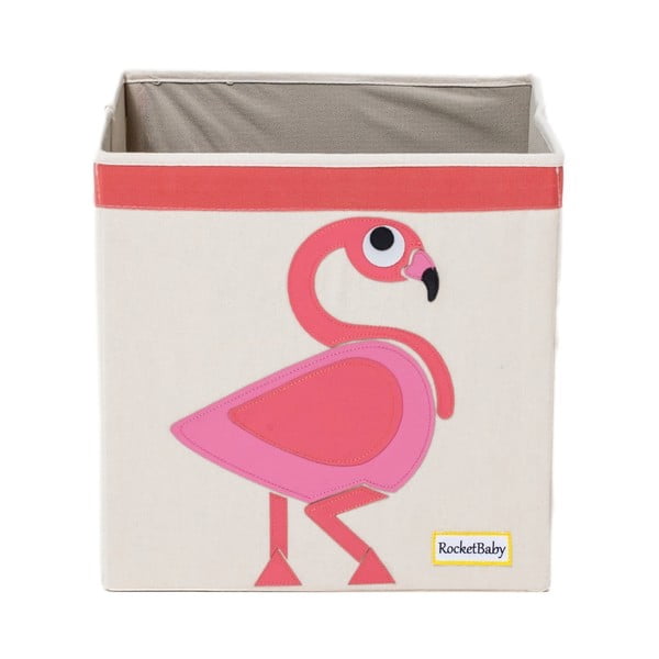 Cutie de depozitare pentru copii  din material textil Mingo the Flamingo - Rocket Baby