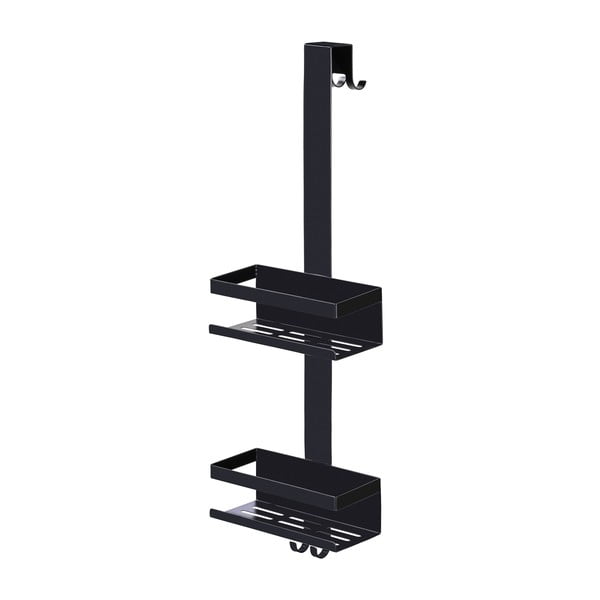 Raft pentru baie negru de agățat din oțel inoxidabil Bribano – Wenko