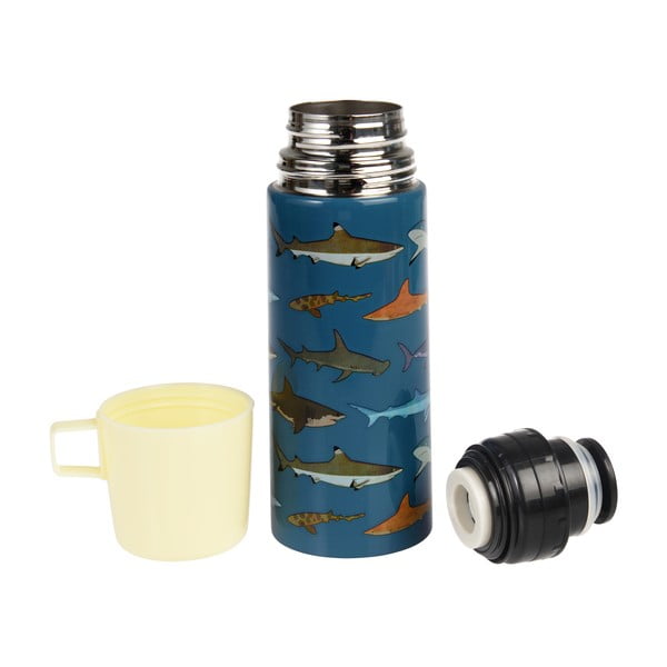 Termos albastru pentru copii 350 ml Sharks – Rex London