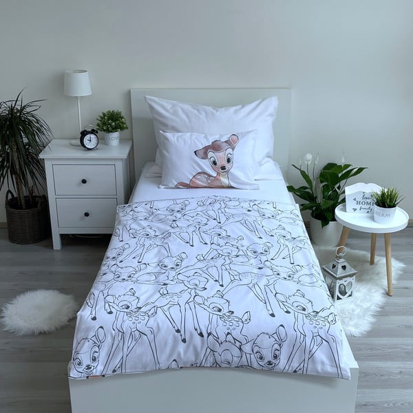 Lenjerie de pat pentru copii din bumbac pentru pătuț 100x135 cm Bambi – Jerry Fabrics-image-2