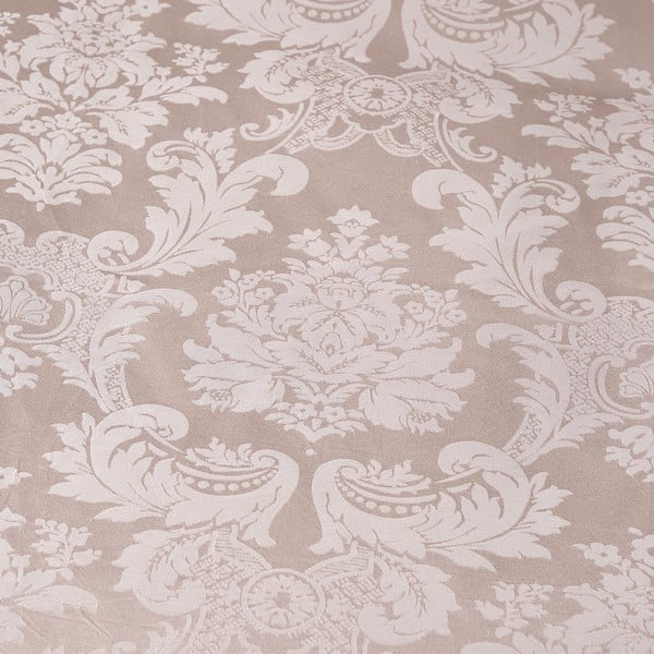 Lenjerie de pat bej din damasc pentru pat dublu 200x200 cm Damask Jacquard – Catherine Lansfield-image-3