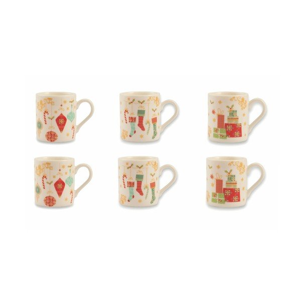 Set 6 căni Villa d'Este Sweetxmas Tazzine Caffe Albero