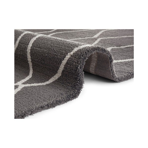 Covor Elle Decoration Glow Vienne, 200 x 290 cm, gri închis-image-1