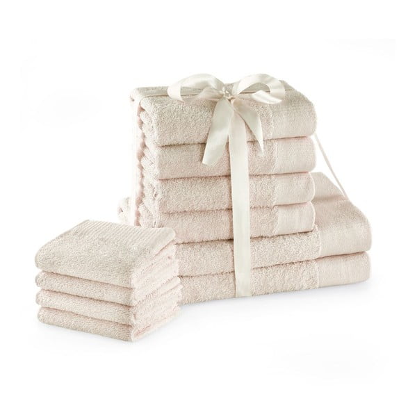 Prosoape de baie crem 10 buc. din bumbac din frotir Amari – Restilo