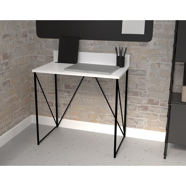 Birou Tenzo Tell, 80 x 48 cm, alb-image-1