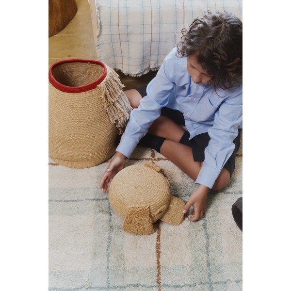 Coș de jucării pentru copii bej din material textil 40x30x55 cm Luna – Lorena Canals-image-3