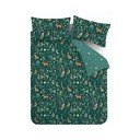 Lenjerie de pat verde-închis pentru pat de o persoană 135x200 cm Enchanted Twilight – Catherine Lansfield
