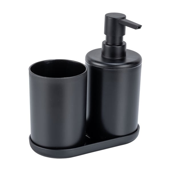 Set de accesorii de baie negru din plastic Fano – Allstar-image-2