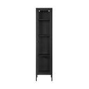 Vitrină neagră din metal 40x180 cm Brisbane – House Nordic