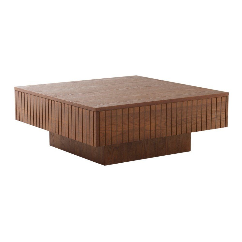 Măsuță de cafea maro închis din MDF 90x90 cm Furuvik – Jotex