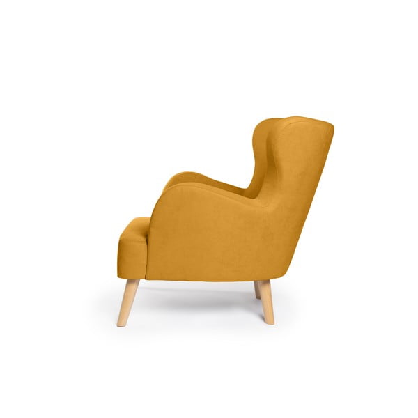 Fotoliu galben muștar wing Noemye – Bonami Selection-image-3