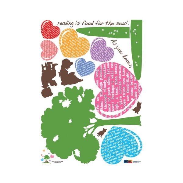 Autocolant Tree and Heart-image-1
