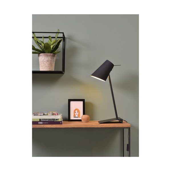 Veioză neagră cu abajur din metal (înălțime 54 cm) Cardiff – it's about RoMi-image-3