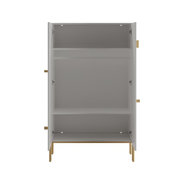 Șifonier de copii gri deschis 100x170 cm Cube - Pinio-image-4