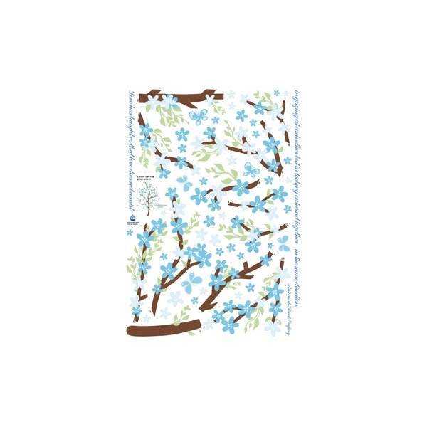 Autocolant Fanastick Blue Leaves Tree-image-2