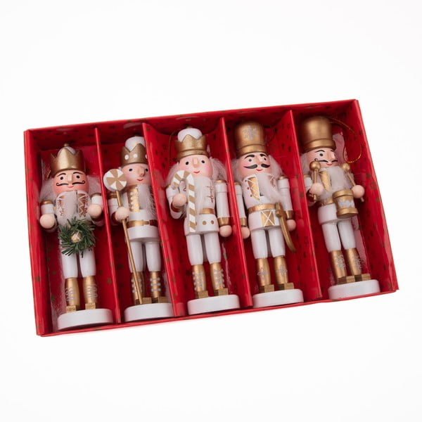 Ornamente de Crăciun 4 buc. din lemn 12,5 cm – Dakls