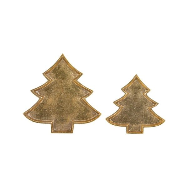 Tavă decorativă din metal 24x23 cm Noelle Christmas Tree – Ladelle