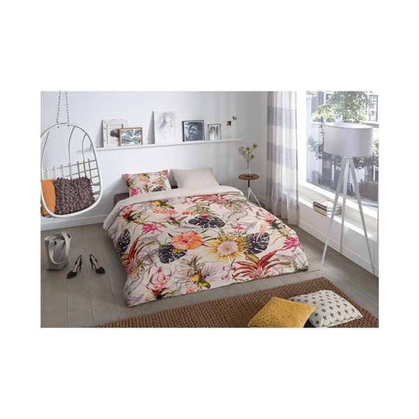 Lenjerie din bumbac pentru pat dublu Muller Textiels Jacq, 200 x 240 cm-image-1