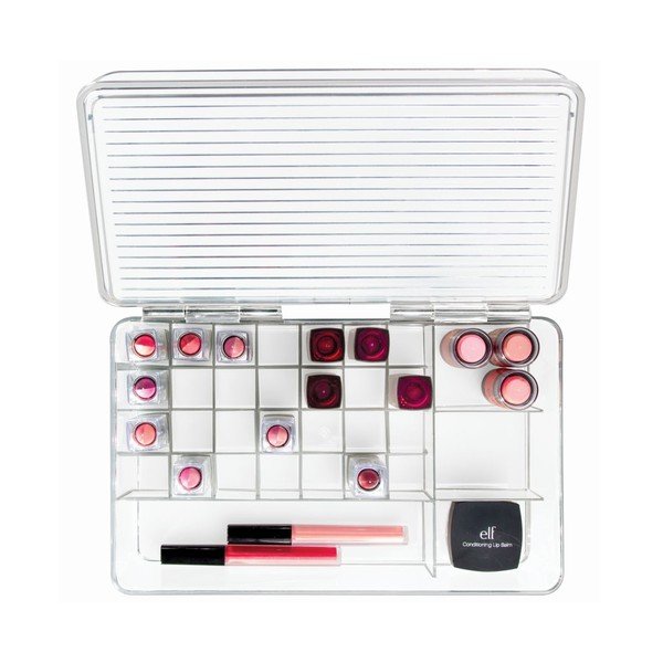 Organizator InterDesign Clarity Lipstick & Cosmetic Box, 27,5x18,5x9,5 cm-image-3