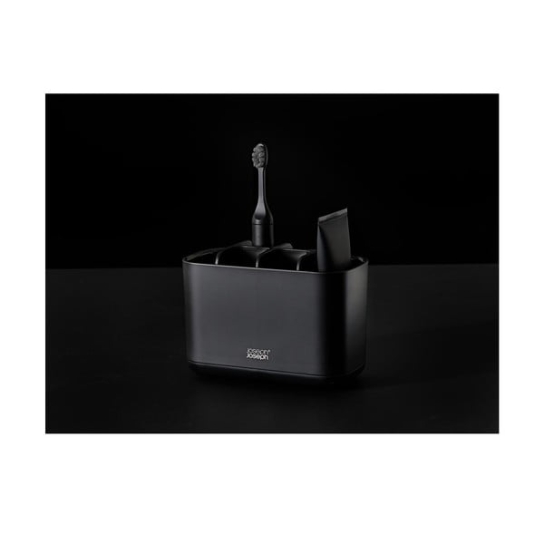 Suport pentru periuța de dinți negru din plastic EasyStore – Joseph Joseph-image-4