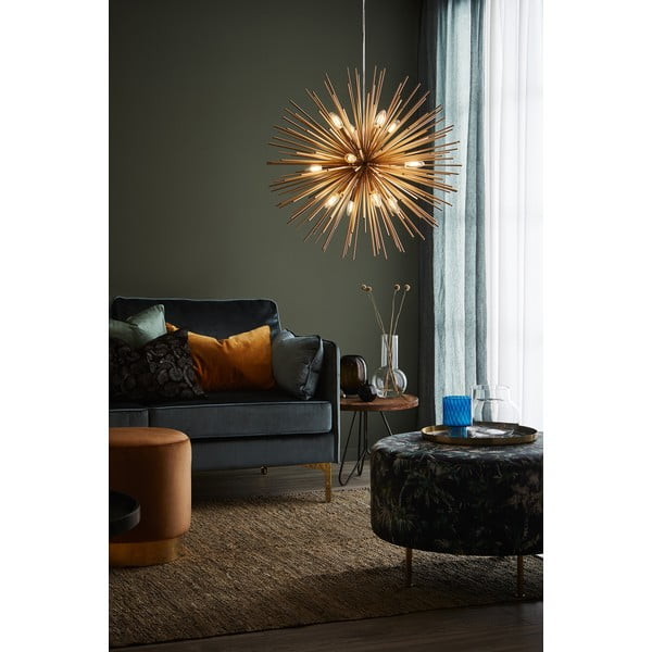 Lustră aurie cu abajur din metal 72x72 cm Soleil - Markslöjd-image-1