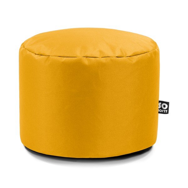 Fotoliu puf pentru copii galben Dot M – So Soft?