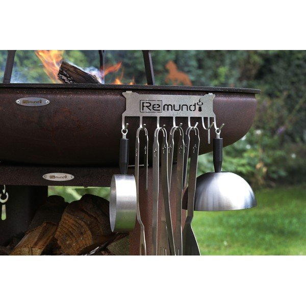 Vatră / grătar pe lemne de exterior Remundi Carus M, ø 82 cm, maro-image-1