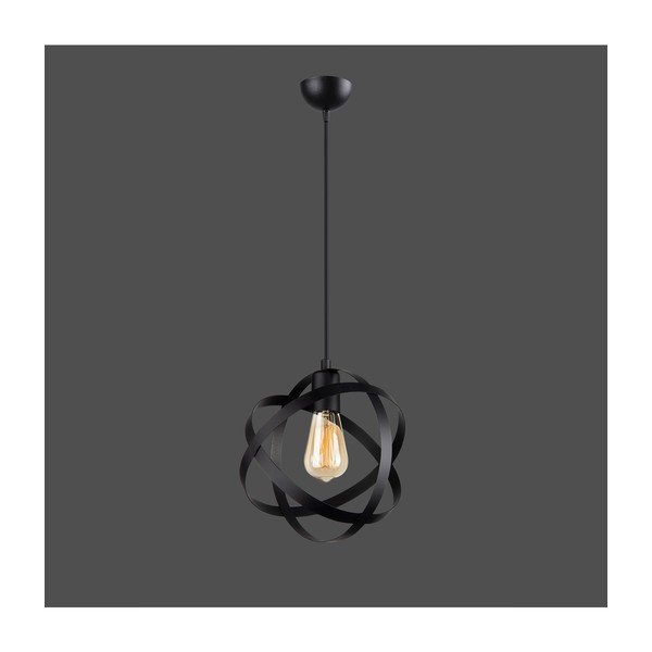 Lustră neagră din metal Lama – Squid Lighting-image-1