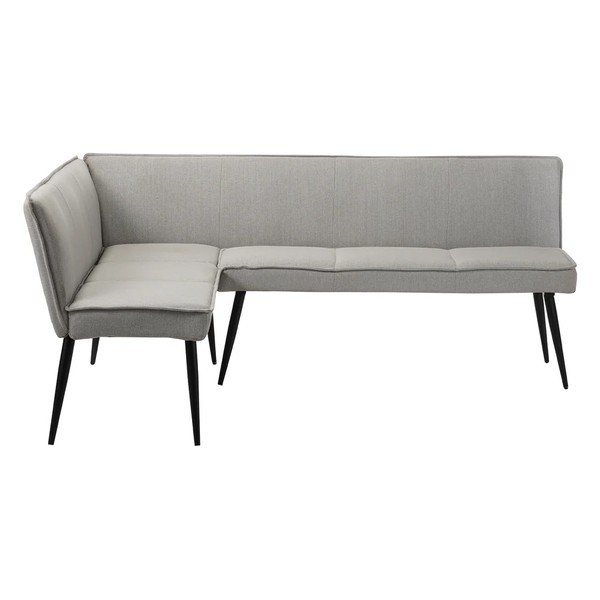 Bancă gri deschis din metal/capitonată Watford – Støraa-image-3