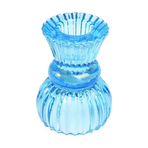 Sfeșnic albastru din sticlă - Rex London-image-1