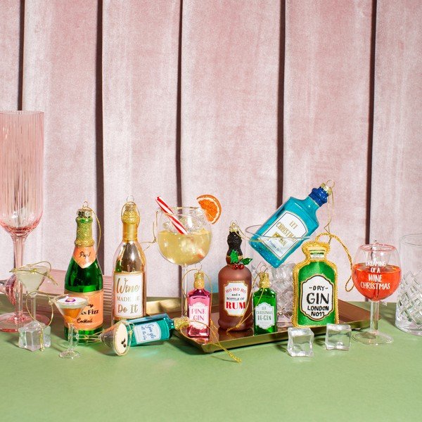 Ornamente de Crăciun 3 buc. din sticlă 15,5 cm Martini Cocktail – Sass & Belle-image-4
