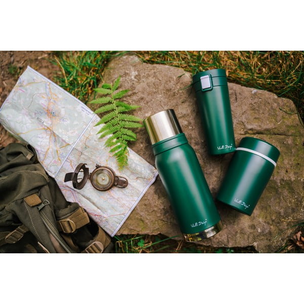 Cană termică Vialli Design Fuori, 400 ml, verde-image-1