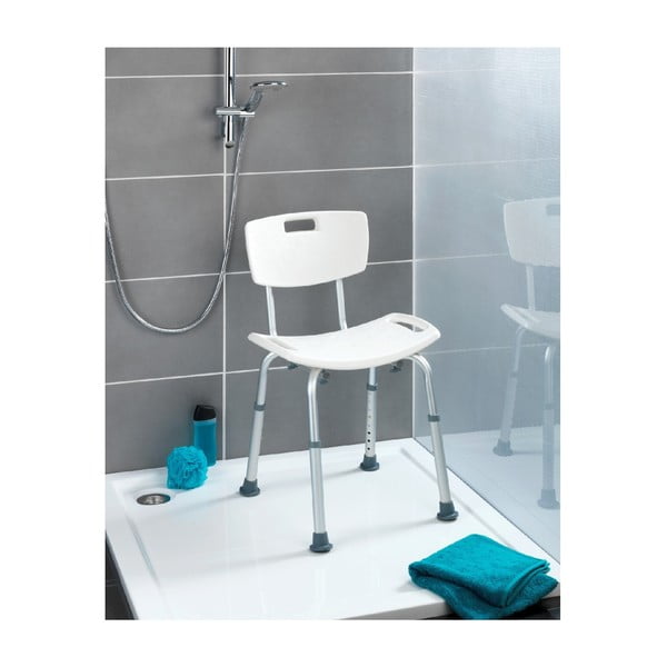 Scaun cu spătar pentru duș Wenko Stool With Back, 54 x 49 cm-image-4