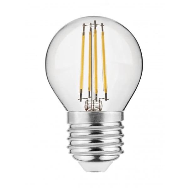 Bec cu filament E27, cu lumină albă caldă 4 W – GTV